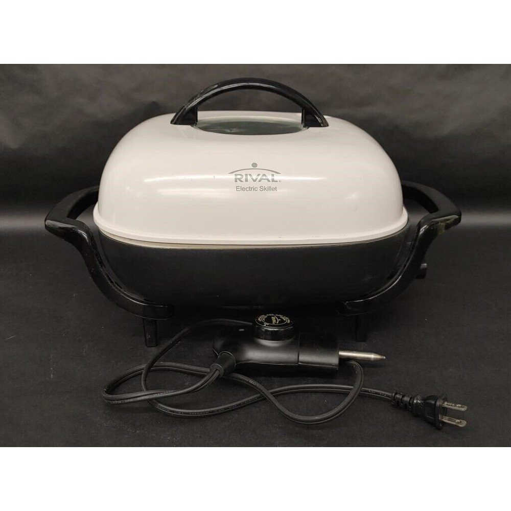 Rival Electric Skillet 12" Rectangular Non-Stick, Vented Lid Model TKTC-5 Home